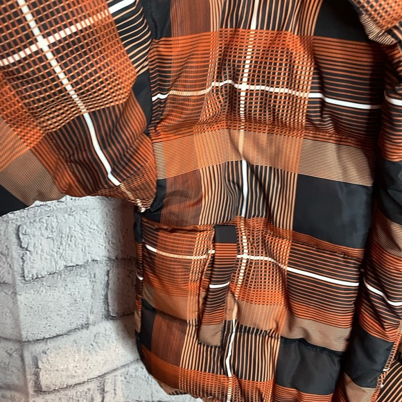 Anthropologie SPARKZ Plaid Waist Length Puffer Jacket - Picture 4 of 7